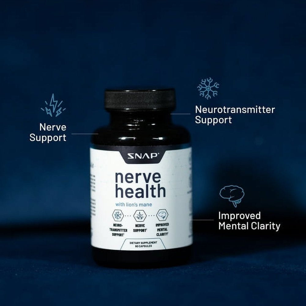 Nerve Health with Lion'S Mane, Neuro Transmitter Support Clarity, 60 Capsules