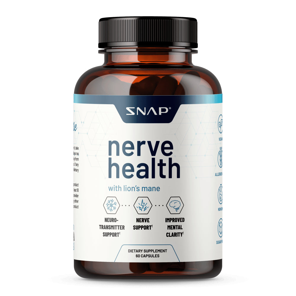 Nerve Health with Lion'S Mane, Neuro Transmitter Support Clarity, 60 Capsules