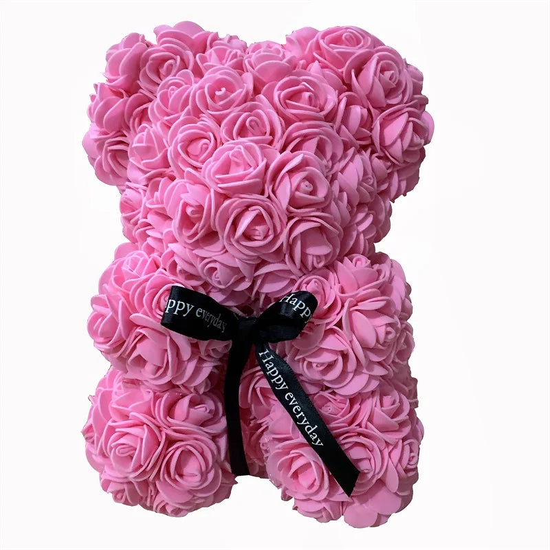 Express Love with Our 25cm Rose Bear - Perfect Gift for Valentine's Day, Birthdays, Weddings, and More!