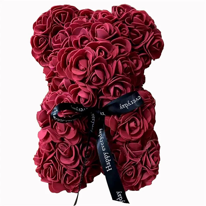 Express Love with Our 25cm Rose Bear - Perfect Gift for Valentine's Day, Birthdays, Weddings, and More!