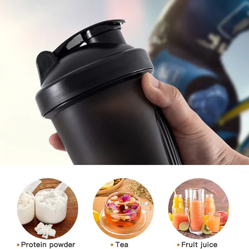 Shaker Bottles Sport Water Cups Whey Protein Powder Mixer Bottle Fitness Gym Shaker Outdoor Portable Plastic Drink Cup