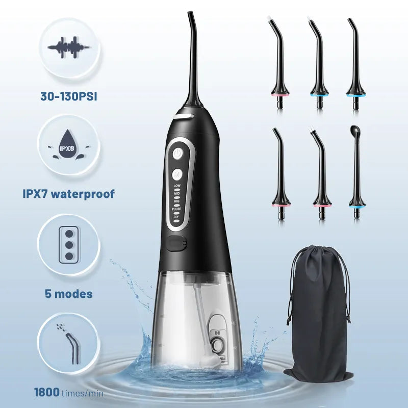 Jet, Refresh, Smile - Portable Dental Water Flosser