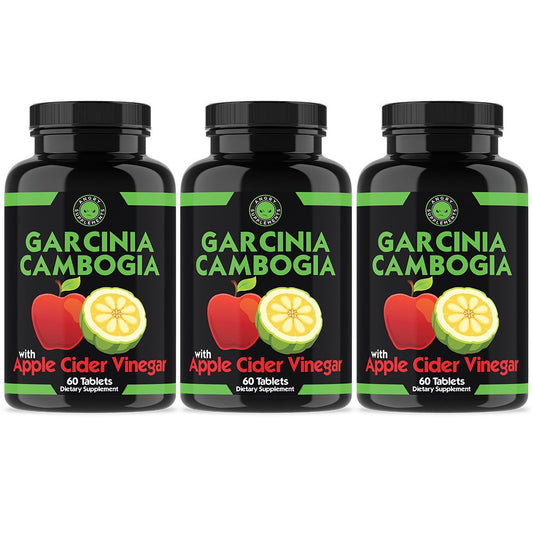 Garcinia with Apple Cider Vinegar Weight Loss Pills (3-Pack)